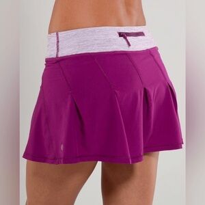 Lululemon Take Flight Skirt Purple Pleated Pace rival tennis setter skort mini